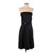 Laundry by Shelli Segal Cocktail Dress - A-Line: Black Print Dresses - Women's Size Medium Petite