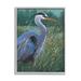 Stupell Industries Heron Landscape Painting Framed On Wood Print Wood in Brown/Green | 20 H x 16 W x 1.5 D in | Wayfair ay-954_gff_16x20