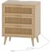 Ivy Bronx Solid + Manufactured Wood Nightstand Wood in Brown | 27 H x 23 W x 15 D in | Wayfair 144F441A490341AF9A11336CAB73DCED