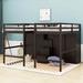 Harriet Bee Jaiyen Double Twin Loft Beds w/ Wardrobes & Staircase | 63.9 H x 78.3 W x 100.6 D in | Wayfair C8A4B74A2CCE45D08ACBEB623CC6F0A6