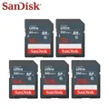 SanDisk-Carte SD 100 MB/S Ultra 16GB 32GB SDHC 64GB 128GB 256GB SDXC Carte mémoire UHS-I C10 Fcorde