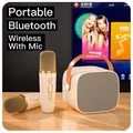 Machine de karaoké K1 portable Bluetooth 5.3 PA système de haut-parleurs avec 1-2 microphones sans