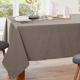 Nappe 140x300 marron taupe en coton