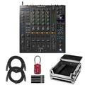 Pioneer DJ DJM-A9 4-Channel Professional DJ Mixer with Laptop Platform Carrying Case Package