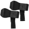 NUOLUX 2pcs Universal Microphone Clamps Microphone Holder Clips Universal Microphone Clips Universal Clips