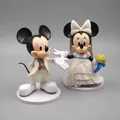11 cm Disney Cartoon Minnie Mickey Maus Aktion Hochzeits geschenke Puppen Kinder Spielzeug Figuren