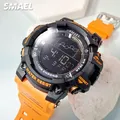 SMAEL Digitale Uhr für Männer Unisex Military Sport 5atm Wasserdichte Elektronische Armbanduhr mit