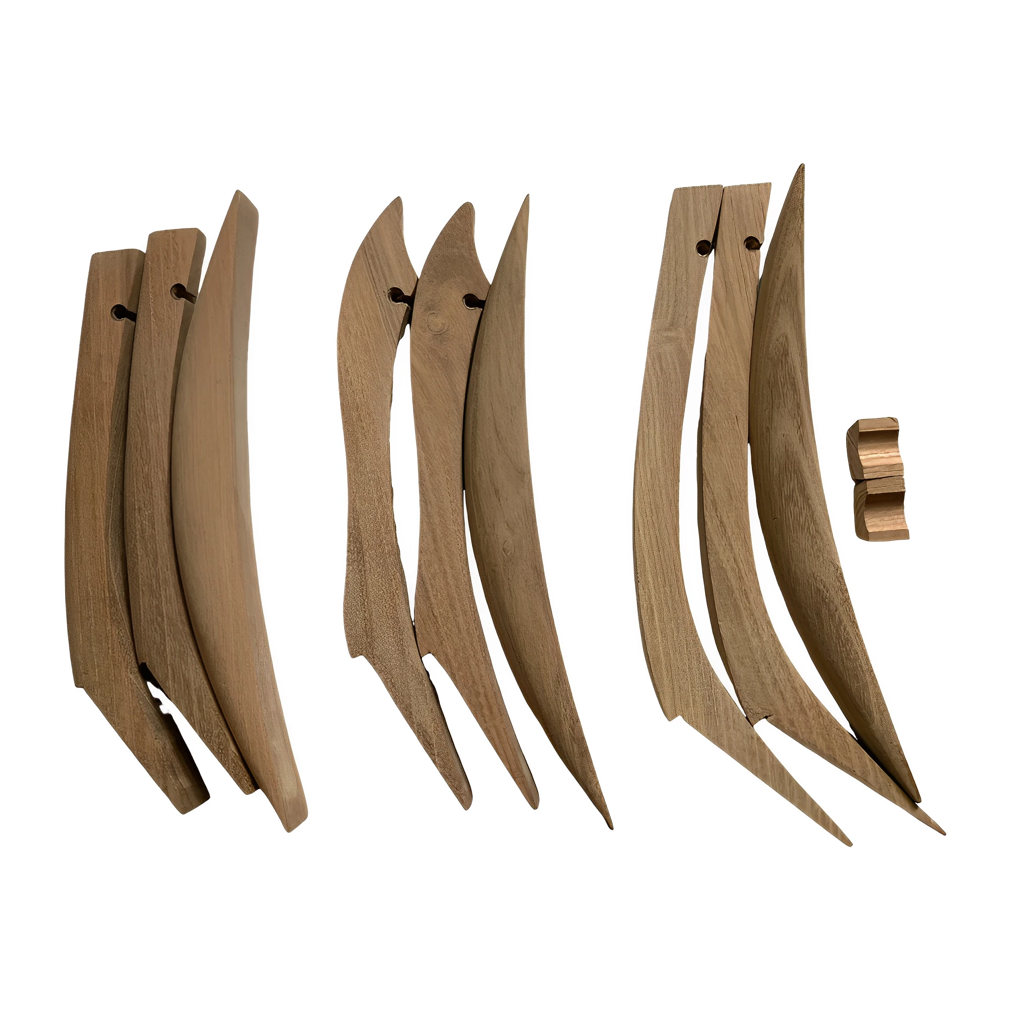 Rechts/links Griff Bogen Riser Holz leicht gesetzt machen DIY traditionelle Bogen Bogens chießen Zubehör Montage für Bogens chießen Jagd Image