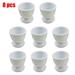 Yannee 8 Pcs Egg Holder Breakfast Boiled Egg Cup Holders Household Kitchen Eggs Holding Cups Tabletop Refrigerator Egg Tray Container Storage Holders White