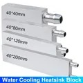 Aluminium CPU Kühler Kühler Wasser kühlung Kühlkörper Block Wasser block Flüssigkeits kühler für PC
