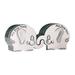 1 Pair Lovely Elephant Shape Baby First Tooth and Curl Keepsake Box for Newborn
