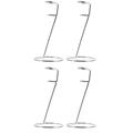 4 pcs Household Milk Mixer Storage Holders Stainless Steel Egg Beater Stands (Silver)