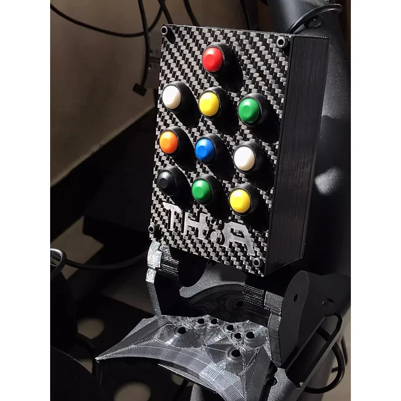 NEUE Simplayer TH8A Racing Control Box SIM Racing Control Box Carbon Faser Panel für PC Thrustmaster TH8A Image