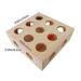 Interactive Cat Toy Puzzle Box Wooden Treat Maze Scratcher Peek Play Toy Box Fun Interactive Cat Toy Fun Hide and Seek Cat Agility Toys