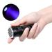 Heldig LED UV black light flashlight - UV black light flashlight - Ultraviolet lamp with 21x LEDs - Energy efficiency class: A - high illumination area brightB