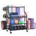 Yoga Mat Storage Rack Home Gym Organizer for Dumbbells Foam Roller Yoga Strap and Resistance Bands Workout Equipment