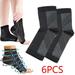 6PCS Ankle Compression Ankle Brace Men Women Plantar Fasciitis Angel Sleeve Socks Anti-Fatigue Sports Support(Black L/XL)