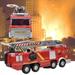 Fire Engine Truck Toy with Music with Splashing Water Pump Go Action Electric Spray Water Kids Emergency Toy Vehicle for Ages 3 4 5 6 and up