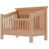 Doll House Decoration Baby Mini Crib Wooden Toy Miniature Pretend Play Furniture Toys Tiny