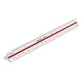 Pacific Arc Architect Color Coded Scale Ruler Divided by: 1/16th inch 3/32 inch 1/8 inch 3/16 inch 1/4 inch 3/8 inch 1/2 inch 3/4 inch 1 inch 1-1/2 inch 3 inch scale degrees. 12 inch