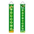 St Patricks Day Decorations St. Patrick s Day Irish Festival Door Decoration St. Patrick s Flag Irish Day Couplet St Patricks Day Accessories