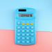 Surpdew Basic Standard Calculators Mini Digital Desktop Calculator With 8-Digit Lcd Display Battery Solar Power Smart Calculator Pocket Size For Home School For Kids Sky Blue