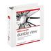 Office Depot - Binders - Brand Durable View 3 Round-Ring Binder White - 8-1/2 x 11 - White