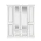 Laysan White Triple Wardrobe (H)1932mm (W)1670mm (D)558mm