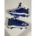 Adidas Shoes | New Women’s Size 7 Blue Adidas Icon Bounce Metal Softball Cleats Cg5187 | Color: Blue/White | Size: 7