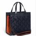 Coach Bags | Coach Reserve Field Tote 22 W/ Horse & Carriage-- Nwt | Color: Blue/Tan | Size: 8.75"L X 8.25"H X 4.75"D