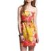 J. Crew Dresses | J Crew Silk Strapless Impressionist Dress Size 2 | Color: Pink/Yellow | Size: 2