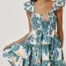Anthropologie Dresses | Anthropologie Forever That Girl Floral Sweetheart Mini Dress | Color: Blue/Pink | Size: Various