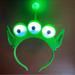 Disney Accessories | Disney Parks Light Up Toy Story Alien Headband | Color: Green | Size: Os