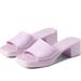 Coach Shoes | Coach Women’s Scarlett Block Heel Sandel, Violet, Sz 6b, Nwt | Color: Purple | Size: 6