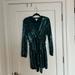 Nine West Dresses | Green Sequin Wrap Dress | Color: Green | Size: M