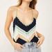 Free People Tops | Free People Swim Up Tank Crochet Multi Colored Sexy Top Nwt | Color: Black/Cream | Size: Xs