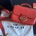 Coach Bags | Coach Bag With Detachable Strap (Hand Bag Or Shoulder Bag). Dust Bag Included. | Color: Orange | Size: Os