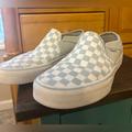 Vans Shoes | Cleaning Out My Daughter’s Closets! Blue And White Checkered Vans | Color: Blue/Red/White | Size: 8.5