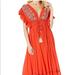 Free People Dresses | Free People “Bali Will Wait For You” Red Midi Dress. Size S, Runs Large Fits S-L | Color: Red | Size: S