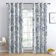 BUKITA Abstract Curtains, Nordic Blackout Curtains 66x72 InchEyelet Curtains for Living Room Bedroom and Kitchen, Thermal Grommet Drapes, Door Curtain, 2 Panels Set