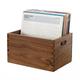 Storage CD Rack Vinyl Record Storage Crate Wooden CD Record Holder, Black Walnut Cube Record Organizer Lp Record Box, Vinyl Record Holder Storage Case Vinyl Record Holder Rack (Size : L)