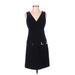 MICHAEL Michael Kors Casual Dress - Sheath V Neck Sleeveless: Black Print Dresses - Women's Size 2