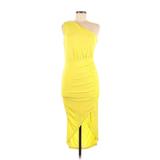 Shein Cocktail Dress One Shoulder Sleeveless: Yellow Dresses - Women's Size Medium