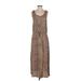 TWO by Vince Camuto Casual Dress - Midi: Brown Tortoise Dresses - Women's Size Small