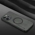 Étui de charge magnétique sans fil en cuir suédé pour Magsafe étui pour iPhone 15 Pro Max 14 Pro 13
