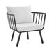 Modway Metal Outdoor Lounge Chair Metal in Gray | 28 H x 32 W x 28.5 D in | Wayfair 889654153016