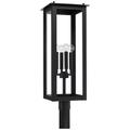 Capital Lighting Hunt 4 Light Outdoor Post Lantern Black