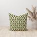 East Urban Home Olive Green Geometric Pillow Cover Cotton Blend | 15 H x 15 W in | Wayfair 3E6FE7A1F8344E228A5110ECABEFE204