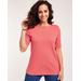 Blair Women's Essential Knit Elbow Length Sleeve Boatneck Top - Pink - L - Misses