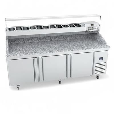 Infrico IRT-MR93-GT MR Series 93 1/4" Pizza Prep Table w/ Refrigerated Base, 115v, Stainless Steel